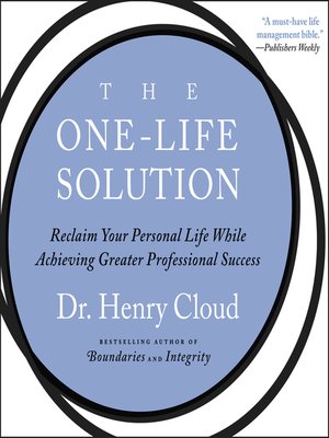 cover image of The One-Life Solution
